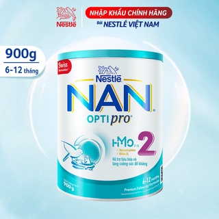 [Mã FMCGMALL -8% đơn 250K] Sữa Bột Nestle NAN OPTIPRO 2 HM-O Lon 900g