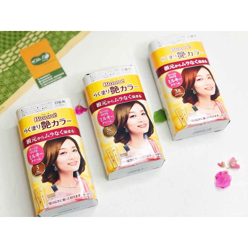 [NHIỀU MÀU] Nhuộm tóc Blaune Kao - Hàng nội địa Nhật