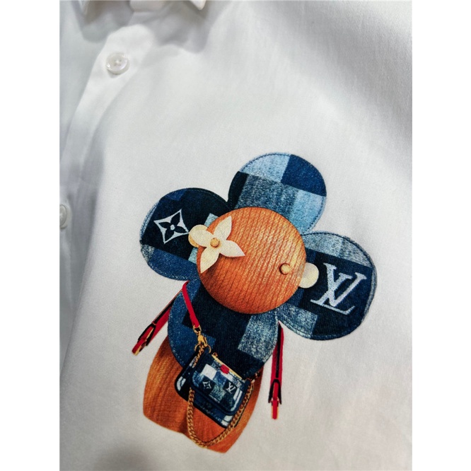 Áo Sơ Mi Nam Tay DàI VảI Cotton L0uis Vu1tt 2022, Size M-4XL