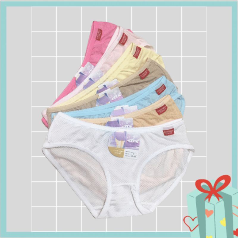 [Deal Giá Sốc] Quần Lót Nữ Thun Cotton Thông Hơi Thái Lan Đủ Size S M L
