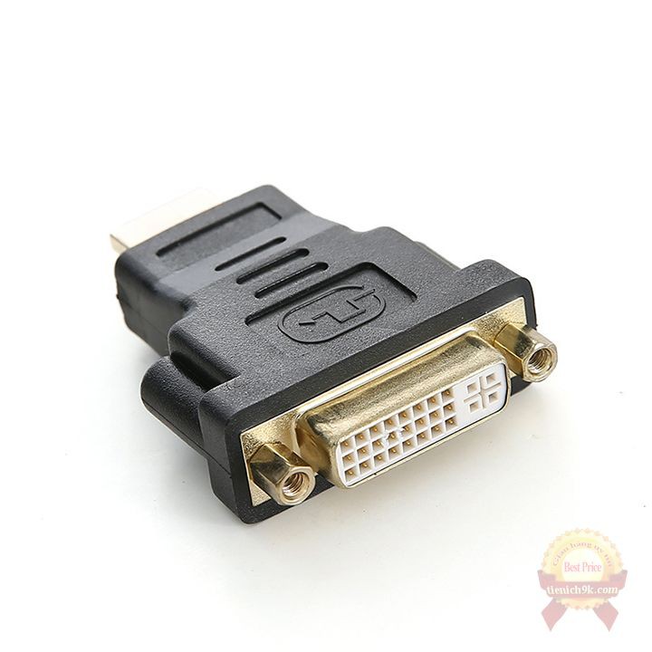 Đầu chuyển cổng HDMI sang DVI 24+5 hai chiều đa năng màu đen