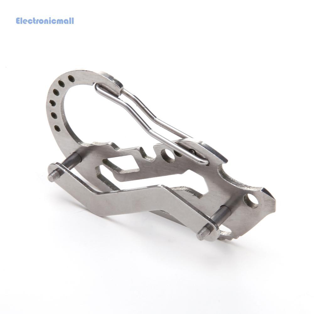 EleEDC Multi-function Key Holder Screwdriver Wrench Carabiner Outdoor Tools