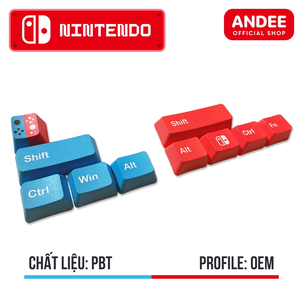 Keycap PBT in dyesub nhiều màu hoạt hình siêu dễ thương Shiba Inu - Doraemon