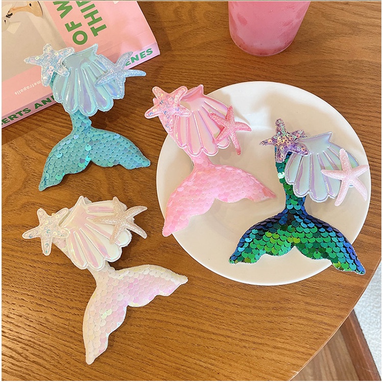 Kẹp Tóc Hình Đuôi Nàng Tiên Cá Dễ Thương Dành Cho Bé Gái