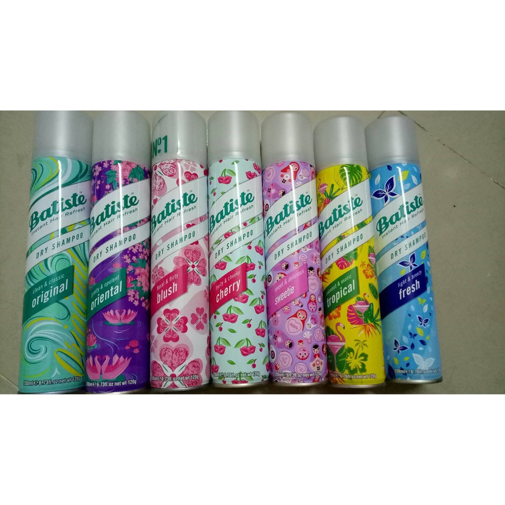 Dầu gội khô Batiste Dry Shampoo 200ml