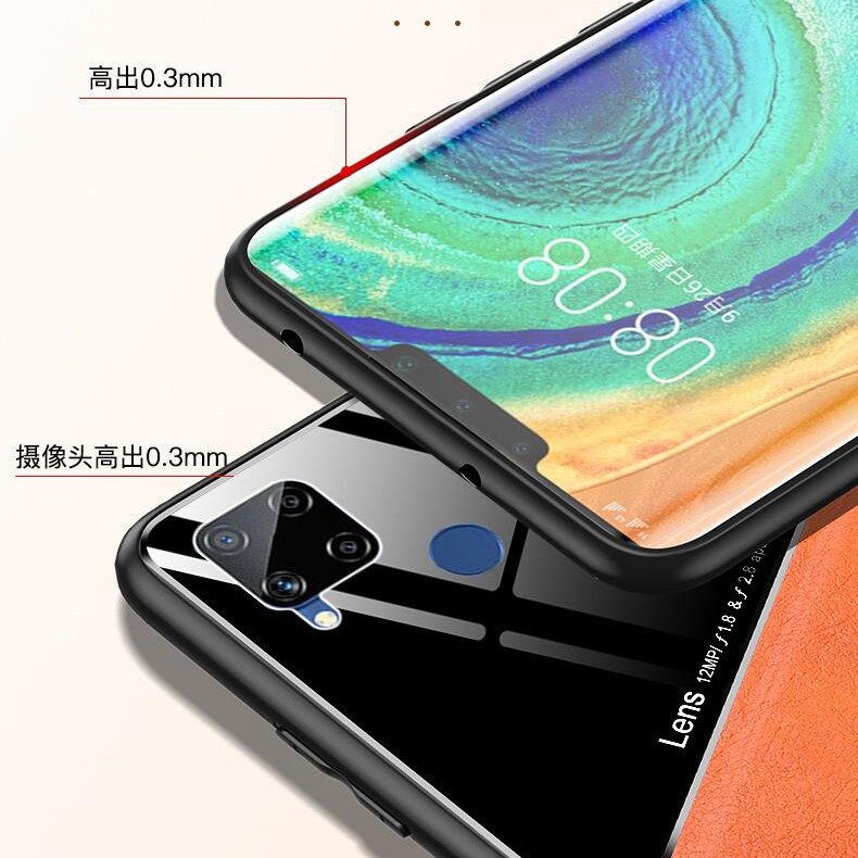 Ốp Điện Thoại Da Viền Silicon Mềm Cho Realme Narzo 30A / Narzo 30 Pro / Nazo 20 / Realme C25 / C20 / C15 / C12 Realme 8 5G
