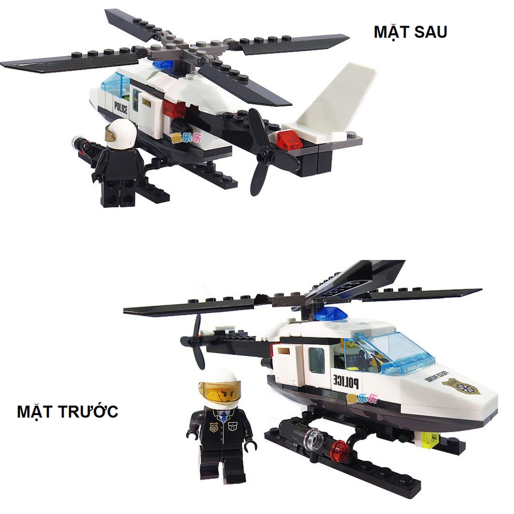 Đồ chơi lắp ráp lego mô hình máy bay trực thăng cảnh sát 102pcs No.6729