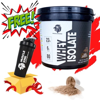 Whey isolate 2kg - sữa tăng cơ hấp thu nhanh muscleking + tặng shaker