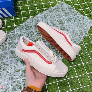 Giày Thể Thao Vans Old School Style Kẻ Đỏ