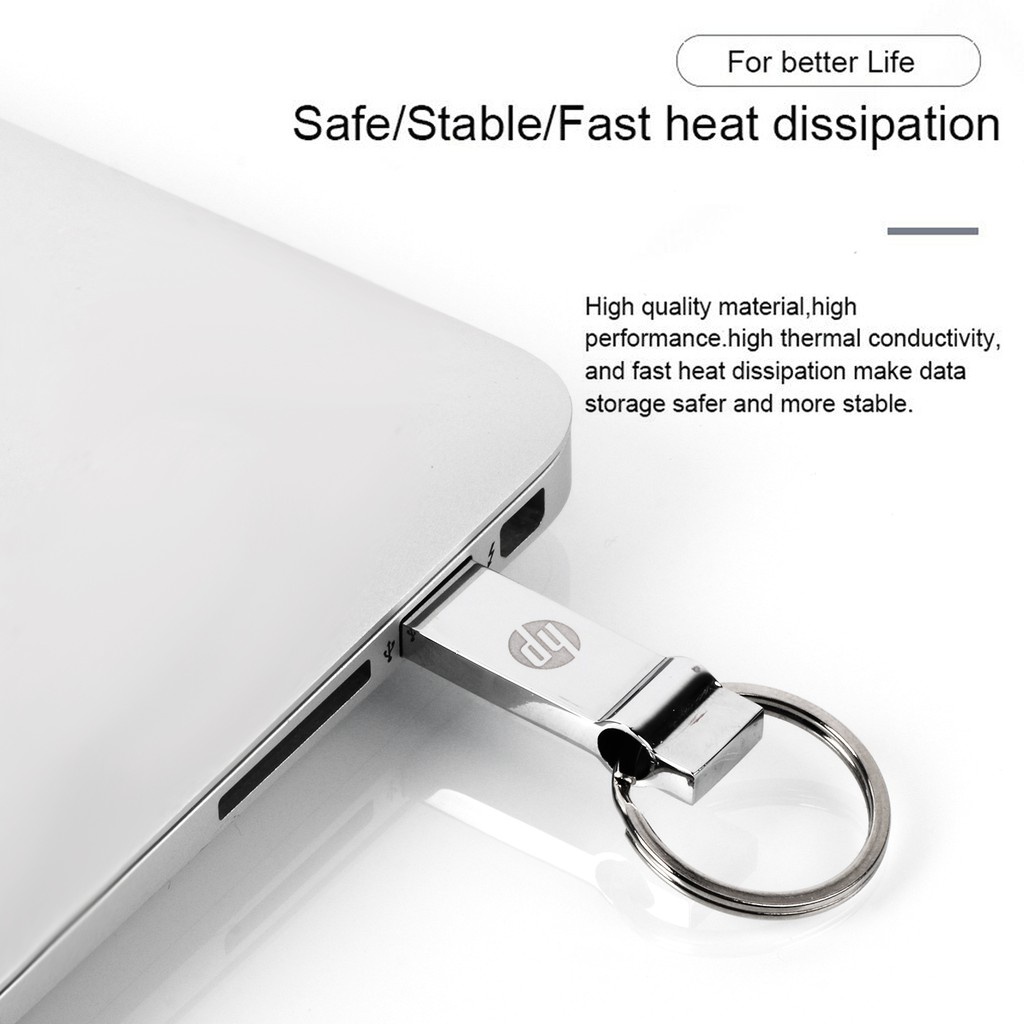 Ổ Đĩa Flash USB 3.0 2TB OTG HP Bằng Kim Loại Chống Nước Tốc Độ Cao