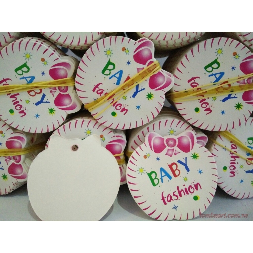Tag Thời Trang Trẻ Em Hình Táo Hồng - Mac Quần Áo Baby
