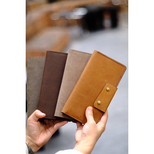 VÍ DÀI DA BÒ THẬT_HANDMADE