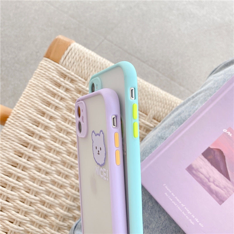 Ốp lưng iphone nhám 4 mặt thú 5/5s/6/6plus/6s/6splus/7/7plus/8/8plus/x/xr/xs/11/12/pro/max/plus/promax - Awifi Case U6-2