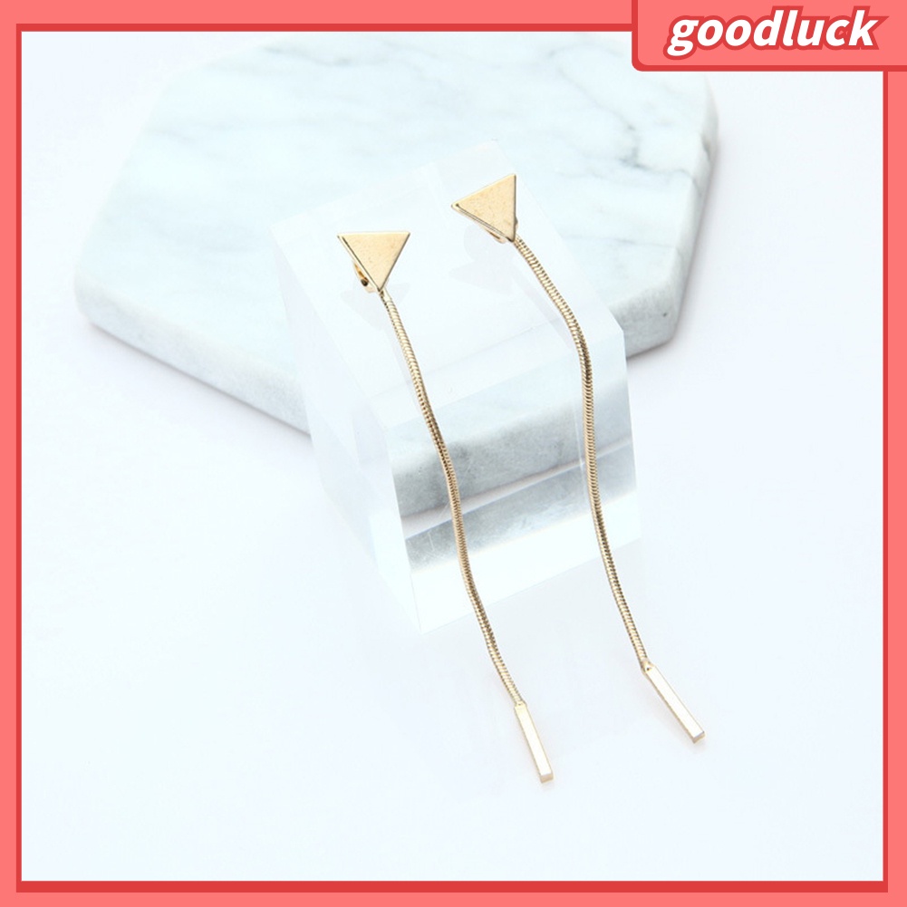 Bông Tai Dạng Dài Hình Tam Giác Thời Trang Độc Đáo Cho Nữ