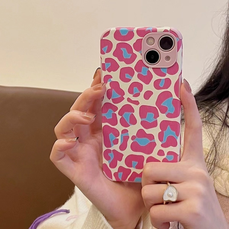 Ốp Điện Thoại Mềm Chống Sốc Họa Tiết Da Báo Thời Trang Cho iPhone 13 12 11Pro Max X XR XS Max 8 7 Plus