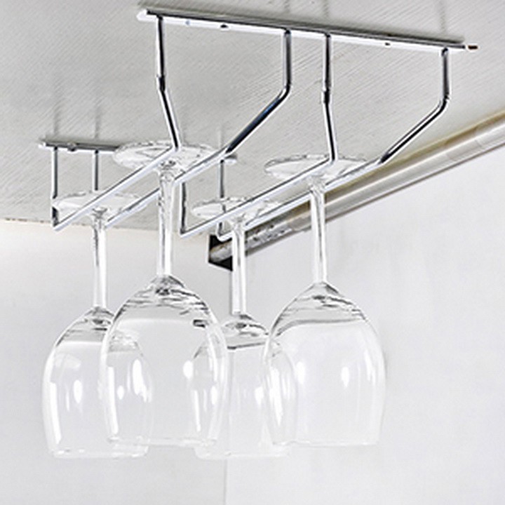 Giá Treo Ly Gắn Tủ Chạn Bằng Inox Tiện Dụng Asam