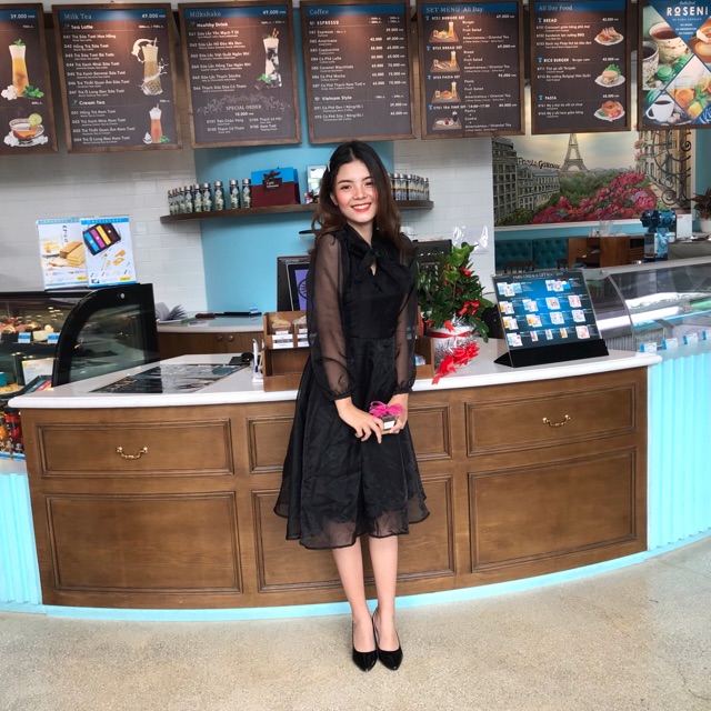 VÁY ĐI TIỆC/PROM - JOSIE DRESS - VÁY KÍNH BUỘC NƠ TRƯỚC | BigBuy360 - bigbuy360.vn