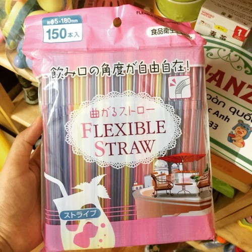 [Giao hàng HCM - 4h ] Set 150 ống hút cao cấp Flexible straw - NỘI ĐỊA NHẬT BẢN