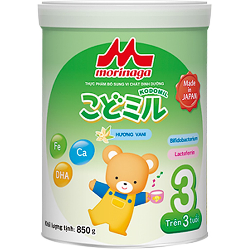 [Mua kèm đồ chơi 0Đ] Sữa Morinaga Số 3 - Kodomil Hương Vani 850g