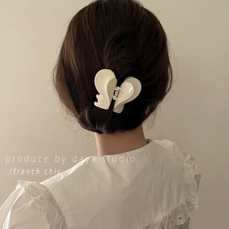 Bán Nóng✿Kẹp Hình Cá Mập Hai Lớp Acrylic Chất Lượng Cao Phong Cách Pháp Ngọt Ngào