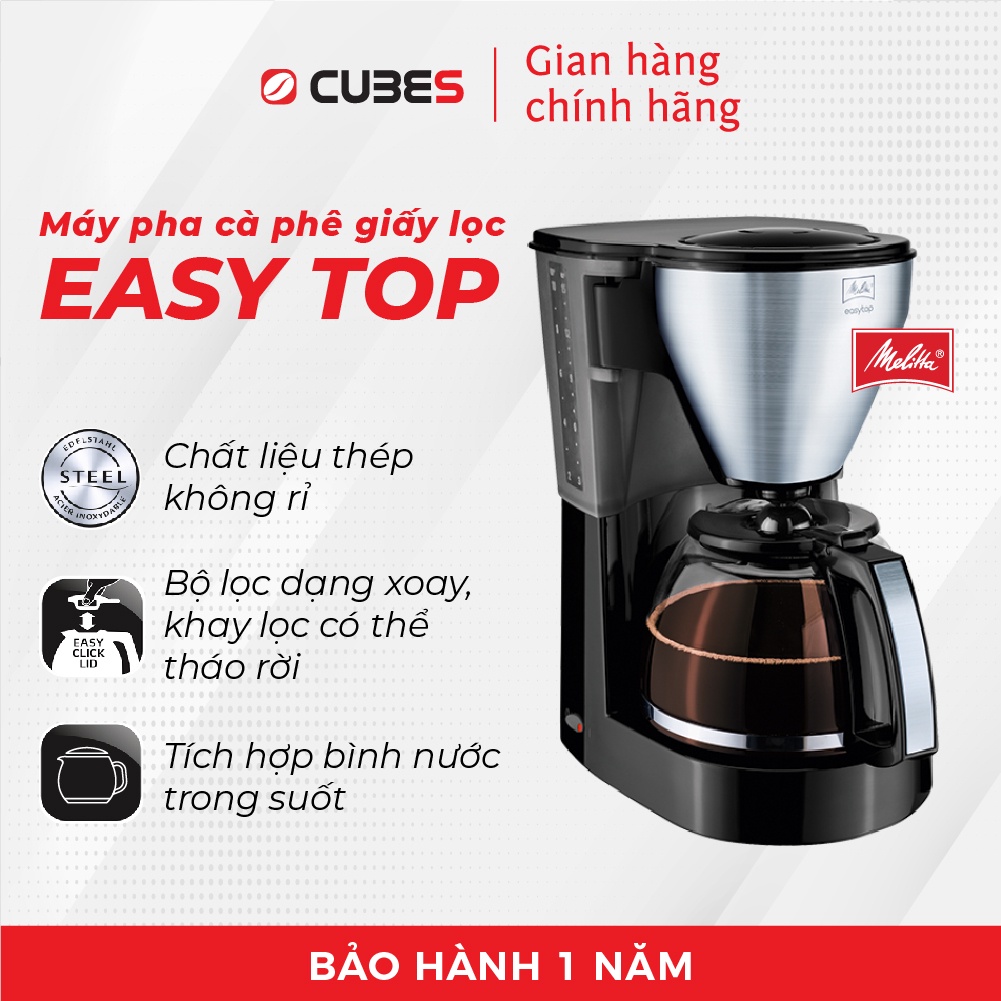 Máy pha cà phê giấy lọc Melitta Easy Top - Nhập khẩu từ Đức
