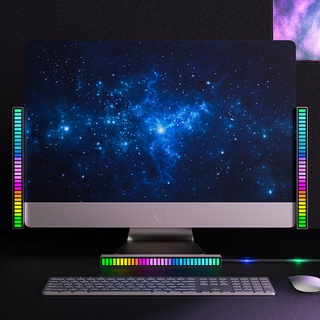 Thanh Đèn Led RGB Nháy Theo Nhạc, Cảm Biến Âm Thanh Tự Động, Trang Trí Máy Tính, Xe Hơi