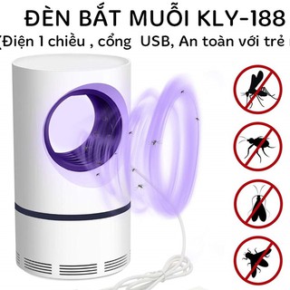 Đèn bắt muỗi Thông Minh , Đèn bắt muỗi hình trụ cổng Usb - Máy bắt muỗi thông minh diệt côn trùng hiệu quả