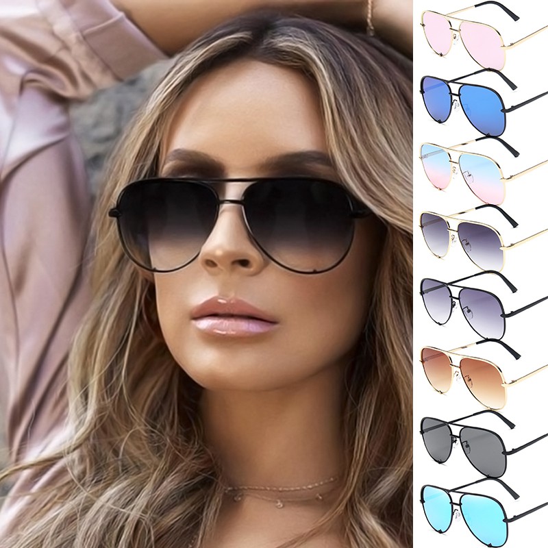 Kính Mát MATA Gọng Kim Loại Bản To Thời Trang Unisex