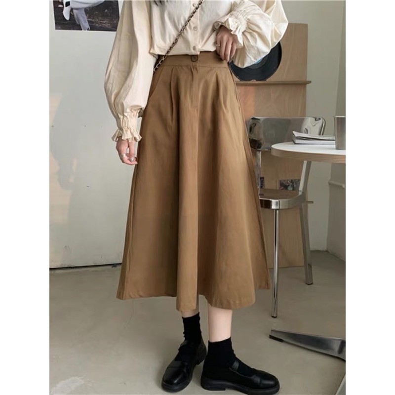 CHÂN VÁY DÀI MIDI KOREA 2020