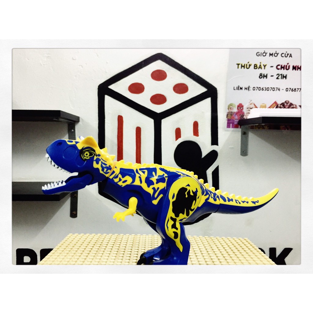 KF AB- Đồ chơi lắp ráp sáng tạo - Mô hình Khủng long Non lego -Dinosaurs Jurassic Park- Tyrannosau- Aberdeen Blue Large