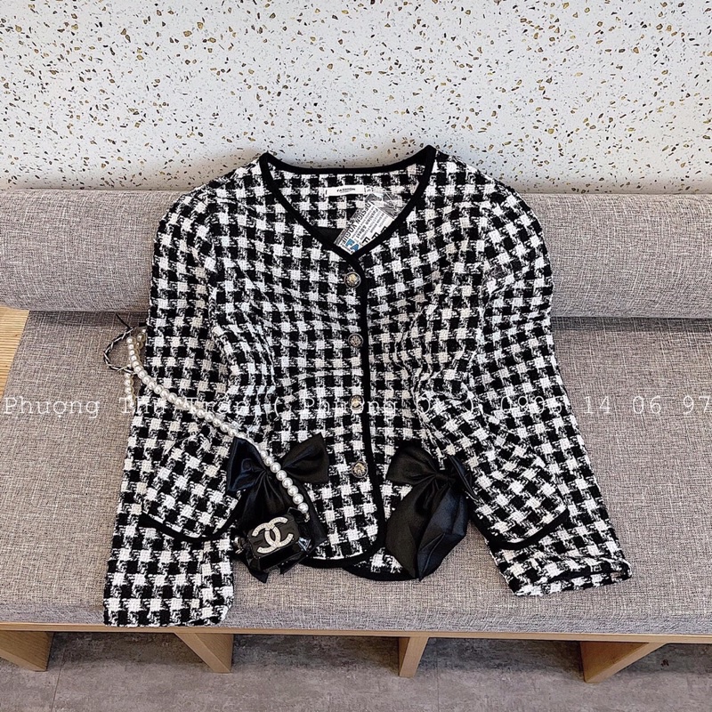 áo dạ zizac nơ túi | BigBuy360 - bigbuy360.vn