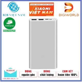 Pin Sạc Dự Phòng 10.000Mah Xiaomi Mi Power Bank Gen 3 Hỗ Trợ Sạc Nhanh Qc 3.0 - Bạc - Hàng Nhập Khẩu