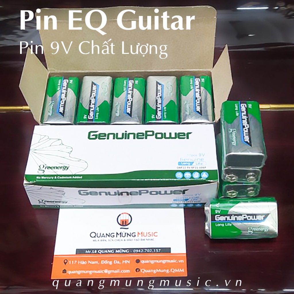 Pin EQ cho đàn Guitar [Pin 9v] Chất Lượng