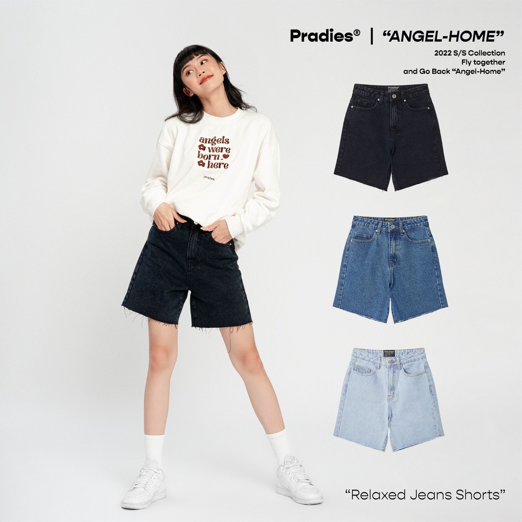 Quần Shorts Jeans Pradies Ông Rộng &quot;Relaxed&quot;