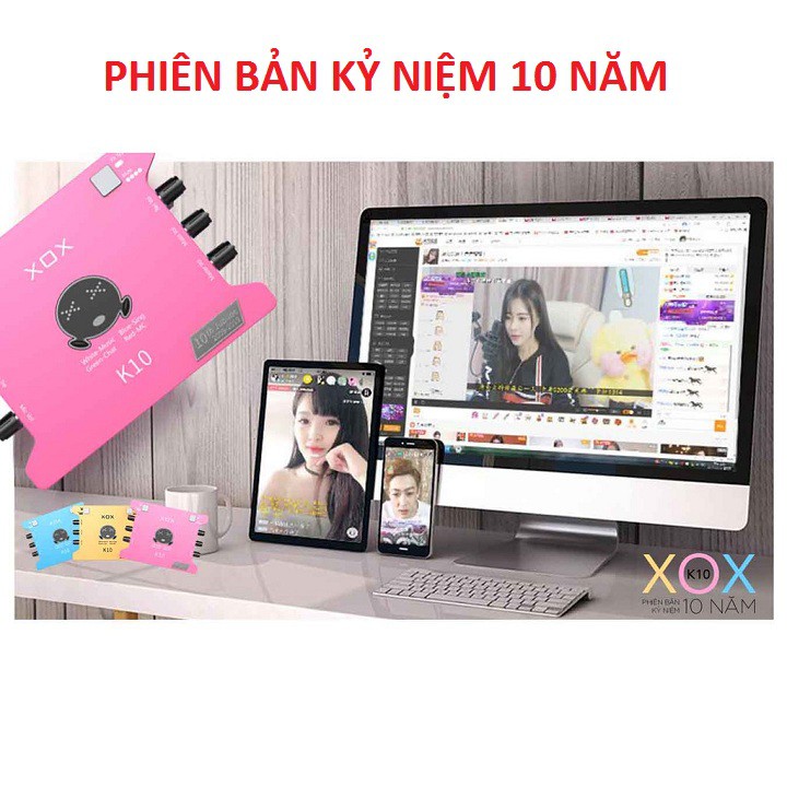 SOUNDCARD XOX K10, K10 Phiên Bản Giới Hạn Kỷ Niệm 10 Năm 2009 - 2019 Phiên Bản Quốc Tế ( Ảnh Thật )