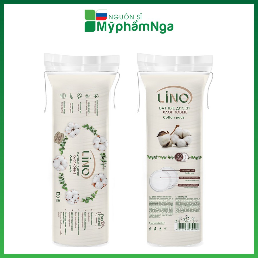 Bông tẩy trang Lino 120 miếng