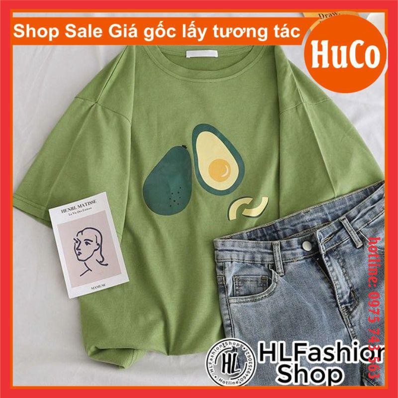 Áo phông thời trang nam nữ - áo thun quả bơ tay lỡ form thụng ,form rộng unisex, freesize ,ulzzang, oversize chất cotton