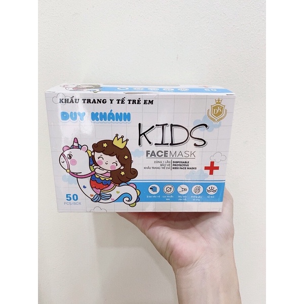 Hộp 50 chiếc khẩu trang y tế trẻ em