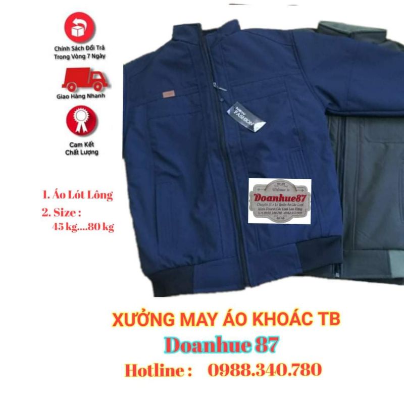 Áo khoác nam trung niên lót lông chống gió chống nước siêu ấm tặng ông tặng bố