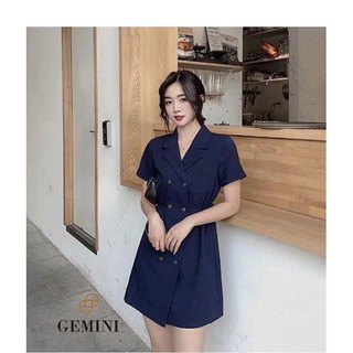 Váy đầm cổ vest