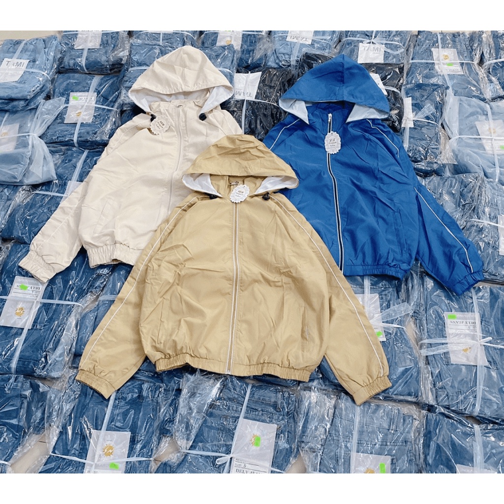 Áo Khoác Dù Nữ 2 Lớp Dày Dặn Phối Sọc Siêu Đẹp, Siêu Chất  - ĐĂNG QUANG FASHION