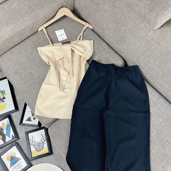 Set đồ nữ cá tính, set quần lửng áo quây đi chơi sang chảnh mùa hè đẹp 8A00060 | BigBuy360 - bigbuy360.vn