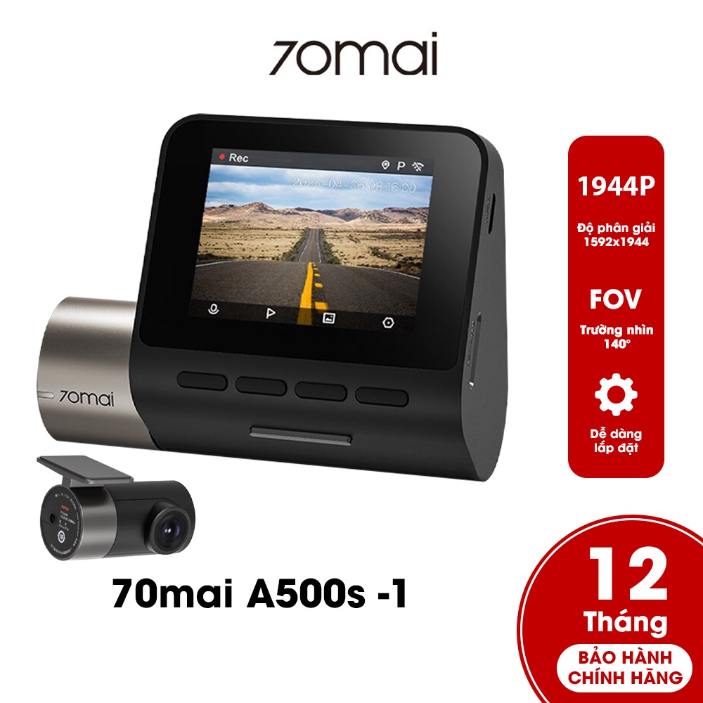 Camera hành trình ô tô 70mai Dash cam Pro Plus + A500S độ phân giải 1944P | BigBuy360 - bigbuy360.vn