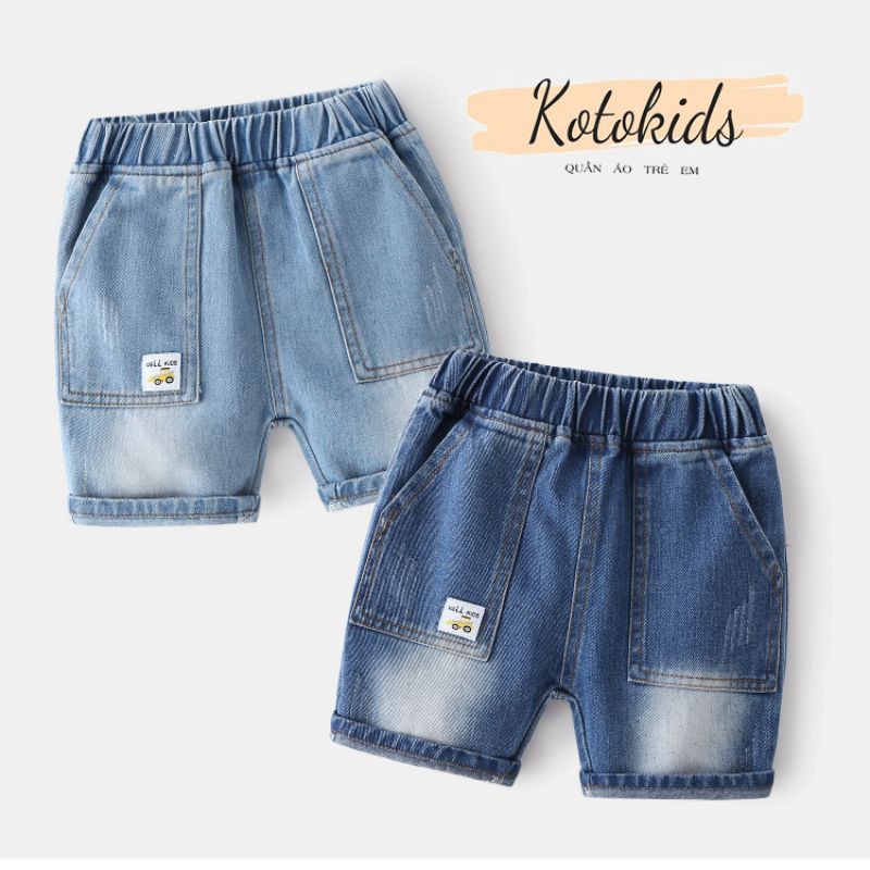 Quần Short Jean cho bé Wellkids quần bò chất mềm cho bé (KZ3217)