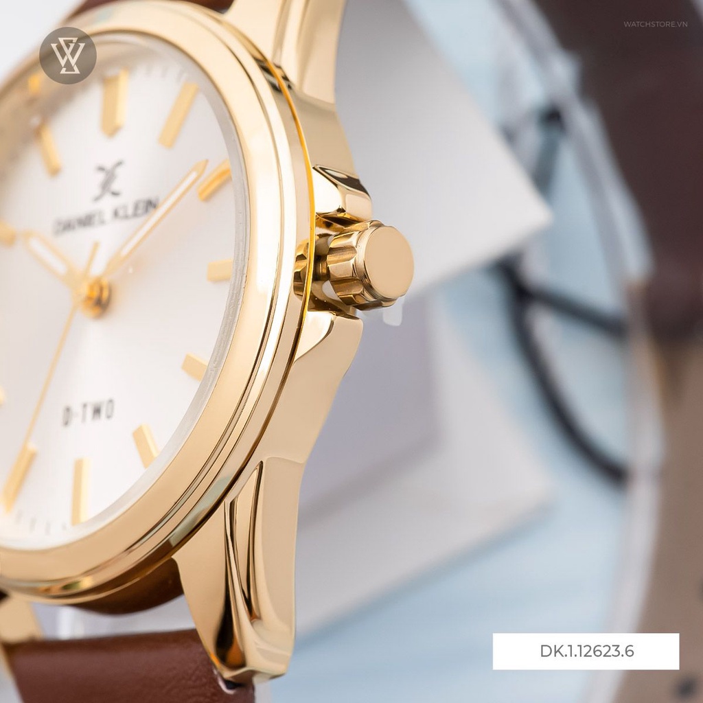 Đồng Hồ Quartz Nữ Daniel Klein WATCHSTORE DK.1.12623.6 Mặt Kính Khoáng 33mm, Dây Da, Vỏ Thép Không Gỉ