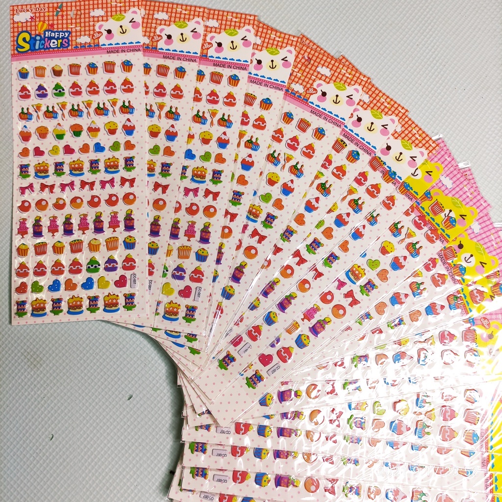 Sticker Cream [S50] hình dán các chiếc kem và bánh ngọt ngào  để dán các đồ vật - LUCKY SHOES VN