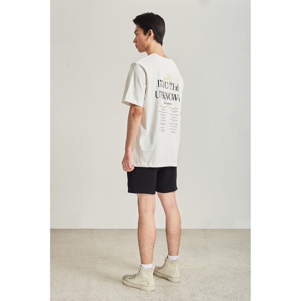 Áo Thun Ngắn Tay Nam HIGHWAY MENSWEAR Into The Unknown Trắng | BigBuy360 - bigbuy360.vn