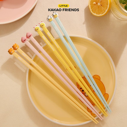 KAKAO FRIENDS đũa hợp kim chất lượng cao chống trơn, kháng khuẩn apeach, ryan, tube, muzi siêu dễ thương