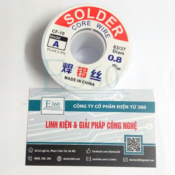 THIẾC HÀN SN63 0.8MM 100G