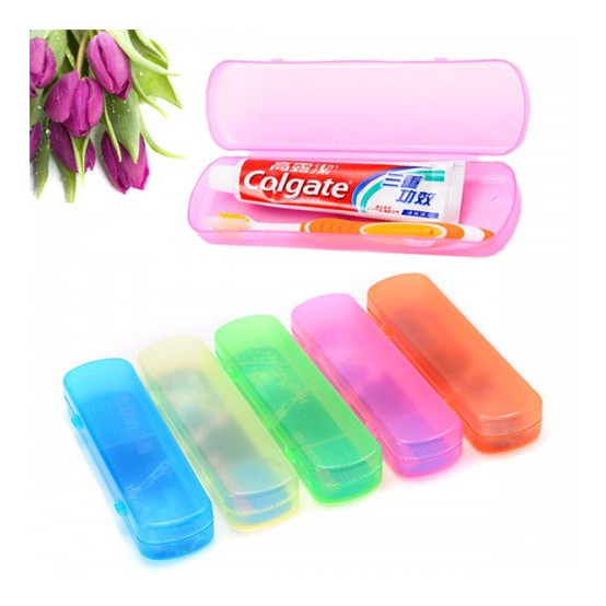 Set 4 hộp đựng bàn chải và kem đánh răng bằng nhựa cao cấp bền đẹp